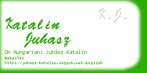 katalin juhasz business card