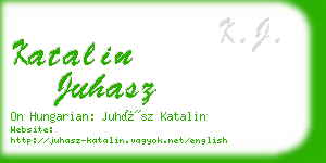 katalin juhasz business card